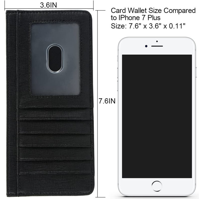 ARRIZO Women's Credit Card Wallet Slim Long Card Wallet Holder with Zipper Pocket for Cash, Coin, Receipt, ID Card - Image 5